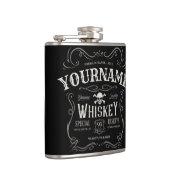 オールド ウイスキー ラベル パーソナライズド ヴィンテージ リカー バー フラスク (右)