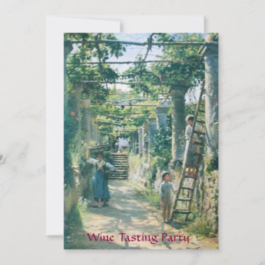 オールド・グレープ・ヴィンヤード ハーヴェスト・ワイン・テイスティング・パーティー 招待状 (正面)