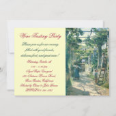 オールド・グレープ・ヴィンヤード ハーヴェスト・ワイン・テイスティング・パーティー 招待状 (裏面)