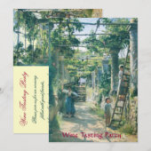 オールド・グレープ・ヴィンヤード ハーヴェスト・ワイン・テイスティング・パーティー 招待状 (正面/裏面)