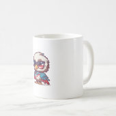 オールド・グローリーの輝き: 7月のマグカップの愛国的な4th コーヒーマグカップ (正面右)