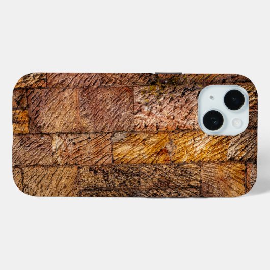 オールド・コールターズヴィルのレンガ Case-Mate iPhoneケース (裏面 (横))