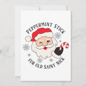 オールド・セント・ニックのためのペッパーミントスティック シーズンカード (正面)