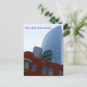 オールド&ニュー建物ズダウンタウンヴューハル ポストカード (スタンド正面)