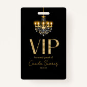 オールド・ハリウッド・グラマラスなシャンデリア スイート16 ID1108 バッジ (正面)