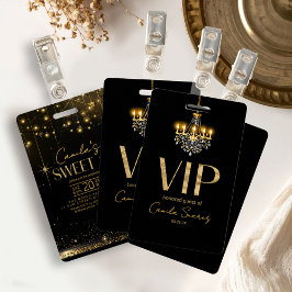 オールド・ハリウッド・グラマラスなシャンデリア スイート16 ID1108 バッジ