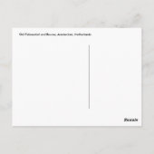 オールド・フィッシュマーケットとバーズ、アムステルダム、オランダ ポストカード (裏面)