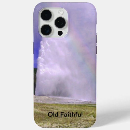 オールド・フェイスフル イエローストーン国立公園 iPhone 15 Case-Mate iPhoneケース (裏面)