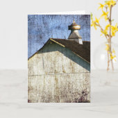 オールド・ホワイト・バーン カード (黄色い花)