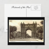 オールド・ポストカード，バルセロナ，アルコ・デ・トリウンフォ ポストカード (正面/裏面)