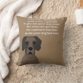 オールド・マザーワラズリーは茶色の可愛い犬を韻を踏む クッション (ブランケット)