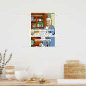 「オールド・マザー・ハバード」コミック・ルック ポスター (キッチン)