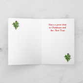 オールド・ラング・シンセに幸運を祈る シーズンカード (内部)