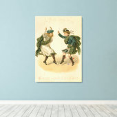 オールド・ラング・シンセのために – 正しい聖降誕祭の陽気な声』 キャンバスプリント (インサイチュ (ウッドフロア))