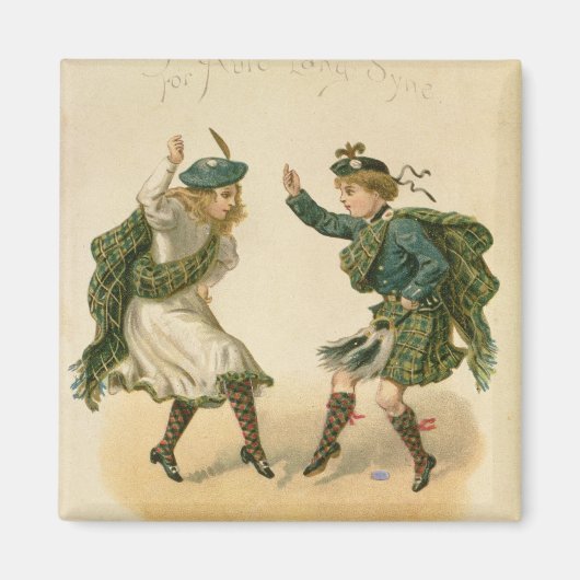 オールド・ラング・シンセのために – 正しい聖降誕祭の陽気な声』 マグネット (正面)