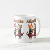 オールド・ラング・フィリーン・オレンジ・キャッツ・ダンシング・セイリディ コーヒーマグカップ (正面右)