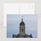 オールド・ヴァンダーバーグ・カウンティ・コートハウス、エバンズビル、イン ポストカード (正面/裏面)