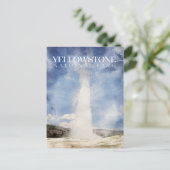 オールド・忠実イエローストーン国立公園はがき ポストカード (スタンド正面)