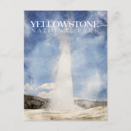 オールド・忠実イエローストーン国立公園はがき ポストカード