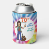 オールドHippieヒッピー絞り染め70thバースデーパーティーCan C 缶クーラー (缶裏面)