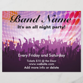 オールナイトパーティーコンサートフライヤー チラシ