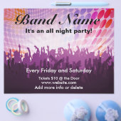 オールナイトパーティーコンサートフライヤー チラシ (シングル)