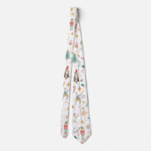 オールナツクラッカークリスマスホリデーホワイト ネクタイ (裏面)