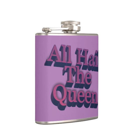 オールハイルザクイーン3Dレターズ引用文 フラスク (右)