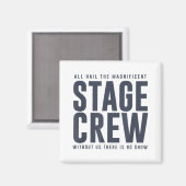 オールハイルステージクルーおもしろい演劇おたくD マグネット (正面/裏面)