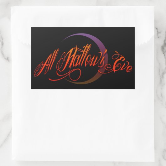 オールハロウズイブ 長方形シール (バッグ)