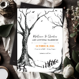 オールハロウズイヴ ハロウィン ツリー ウェディング セーブザデート