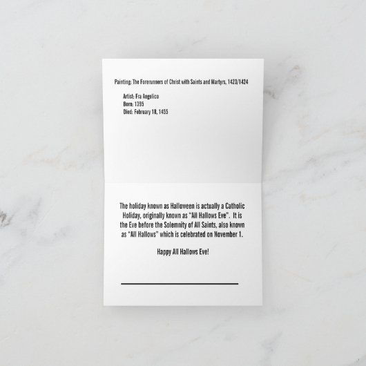 オールハローズイブ カード (内部)