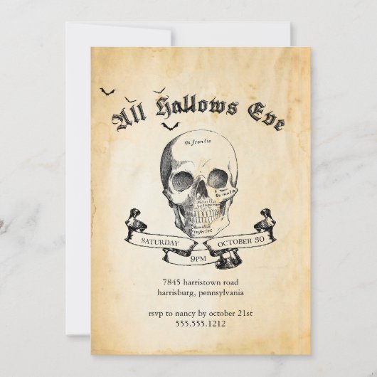 オールハローズイブ 招待状 (正面)
