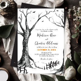 オールハローズエブハロウィンツリー結婚式招待状 招待状