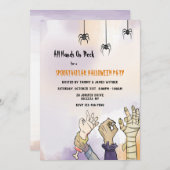 オールハンズオンデッキハローウィンパーティ 招待状 (正面/裏面)