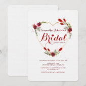 オールハート ブライダルシャワー 招待状 (正面/裏面)