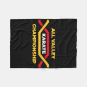 オールバレー空手大会12月イベント フリースブランケット (正面(横))