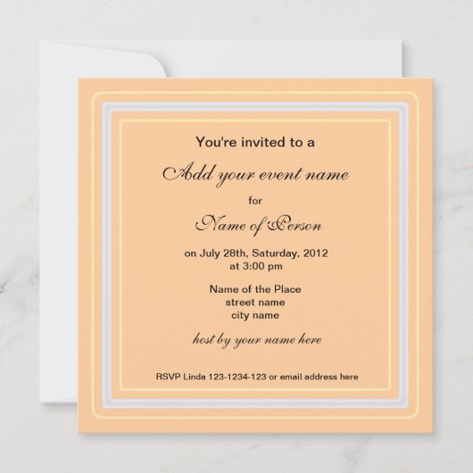 オールパーティー招待状 招待状 (正面)