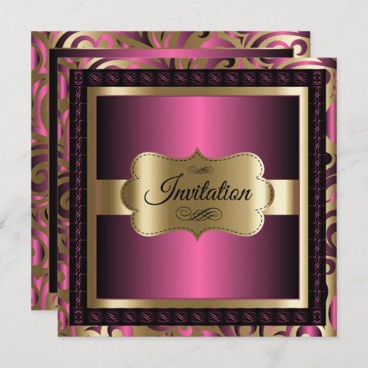 オールパーパス パーティ セレブレーション | DIY テキスト 招待状 (正面/裏面)