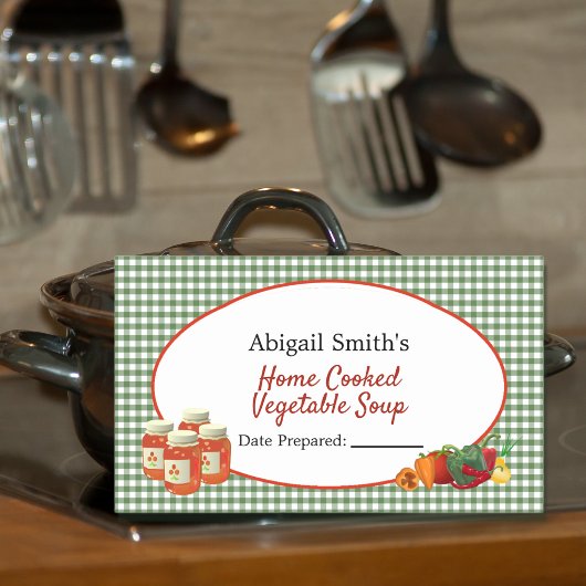 オールパープス缶詰瓶野菜ステッカー 長方形シール