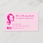 オールピンクカスタムロイヤリティカード 名刺 (正面)