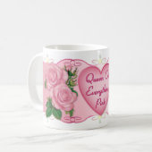 オールピンクママの女王 コーヒーマグカップ (正面左)