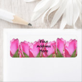 オールピンクローズバッド差出人住所ラベル ラベル (インサイチュ)