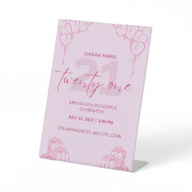 オールピンク誕生日台座