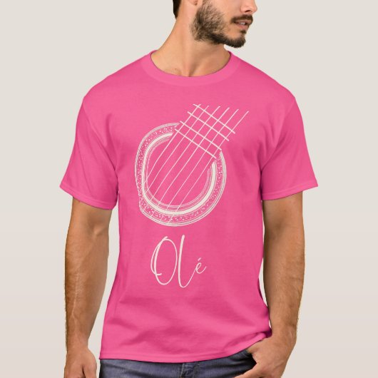 オールフラメンコスペインのギター Tシャツ (正面)