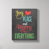 オールブメリールブラックチャックボーカラフルドホリデイ キャンバスプリント (正面)