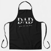 オールブラックのカスタムDADエプロン エプロン (正面)