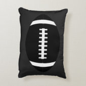 オールブラックアメリカンフットボールボーイズルーム装飾用クッション アクセントクッション (裏面(縦))