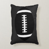 オールブラックアメリカンフットボールボーイズルーム装飾用クッション アクセントクッション (正面(垂直))