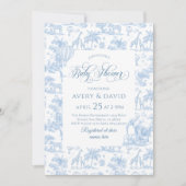 オールブルートイレサファリアニマル男の赤ちゃんシャワー 招待状 (正面)